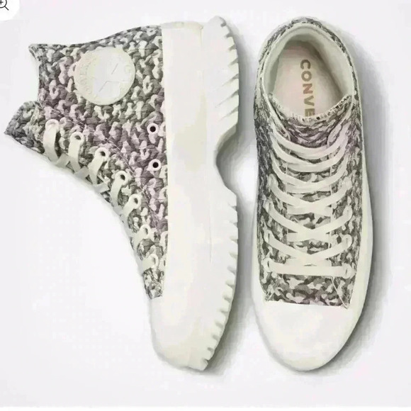 Converse CHUCK TAYLOR All Star Lugged 2.0 Jacquard Shoe High Top Shoe - Picture 3 of 15